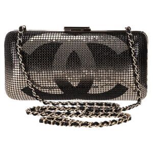 Chanel Chainmail 'CC' Logo  Hologram Minaudiere Bag